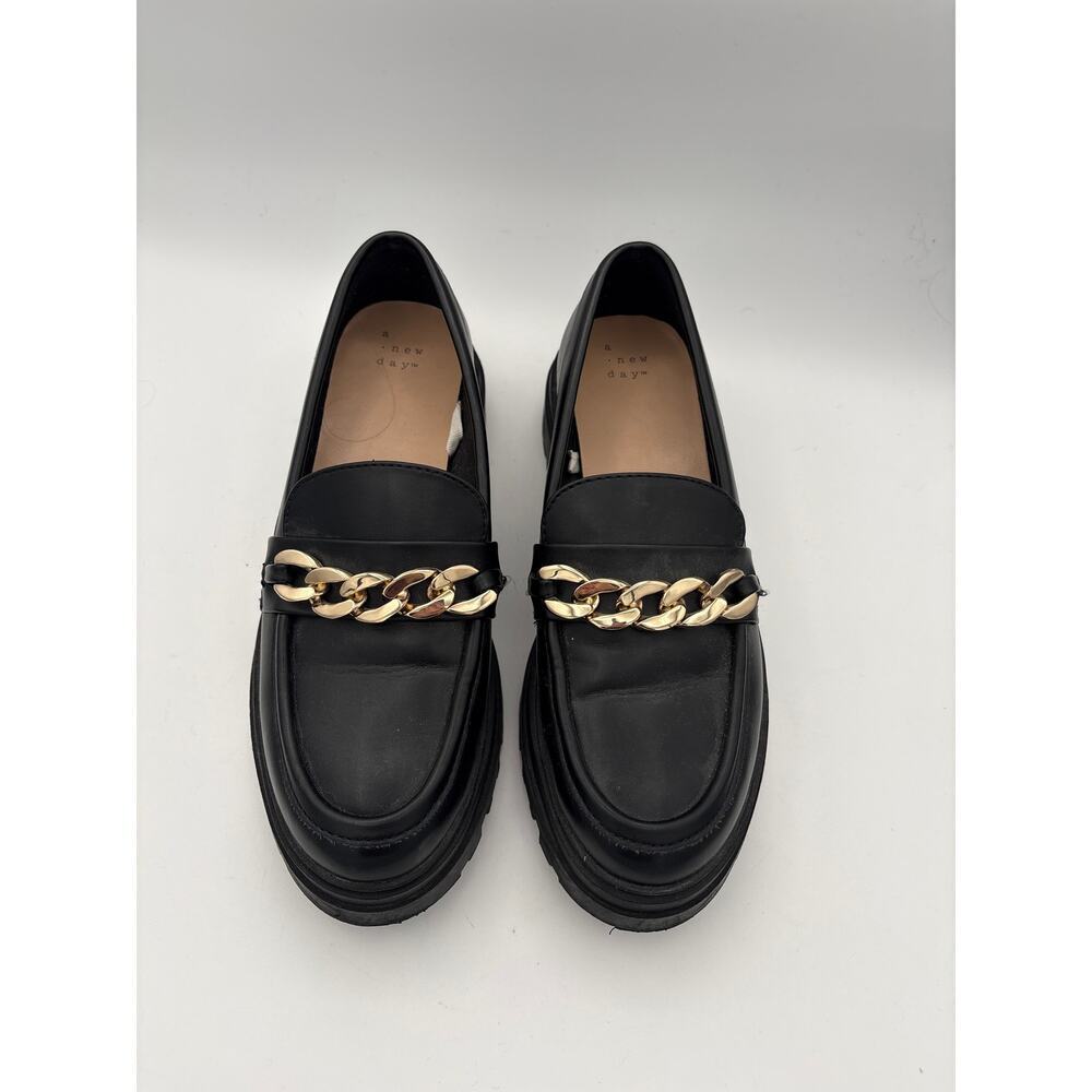 Women’s A New Day Size 8 1/2 Black Oxford Platform Mary Jane’s